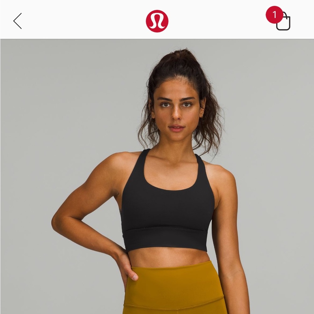 Lululemon long line energy sports bra! Size 6